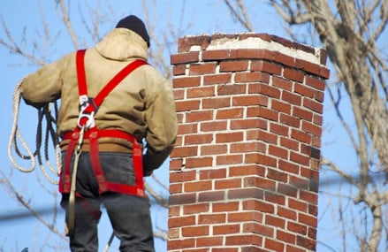 How to repair brick chimney mortar?